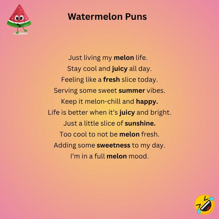 Watermelon Puns Captions
