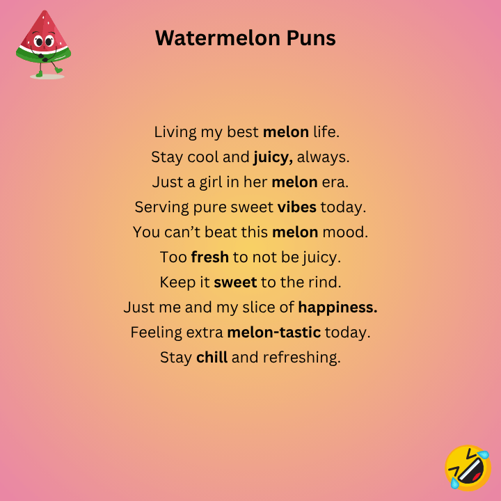 Watermelon Puns For Instagram