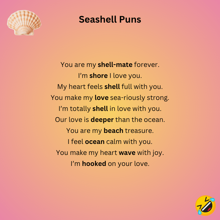 shell puns about love