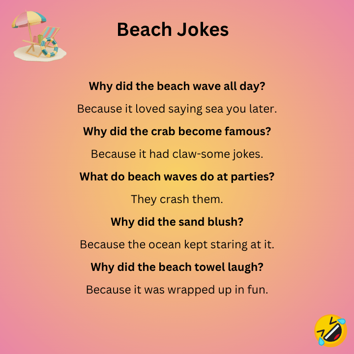 Beach Jokes One Liners