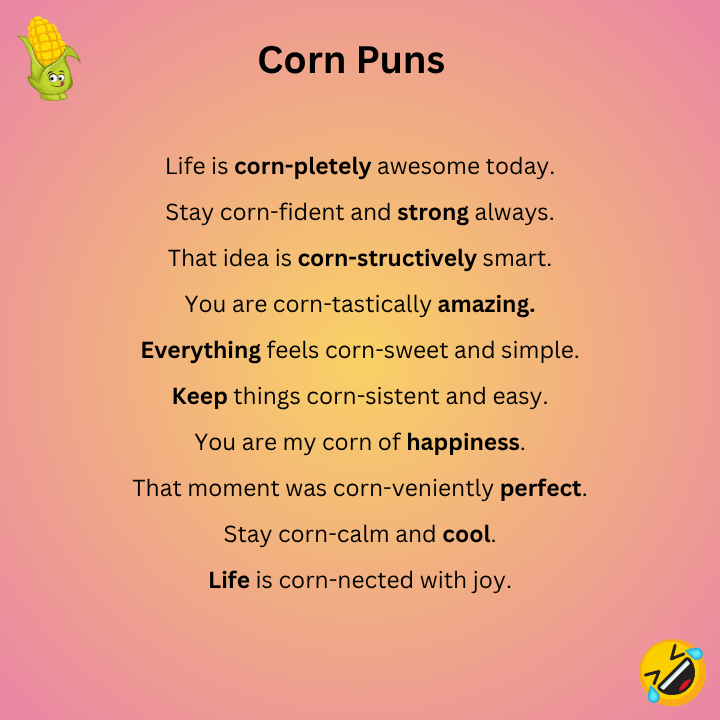 Corn Puns One Liners