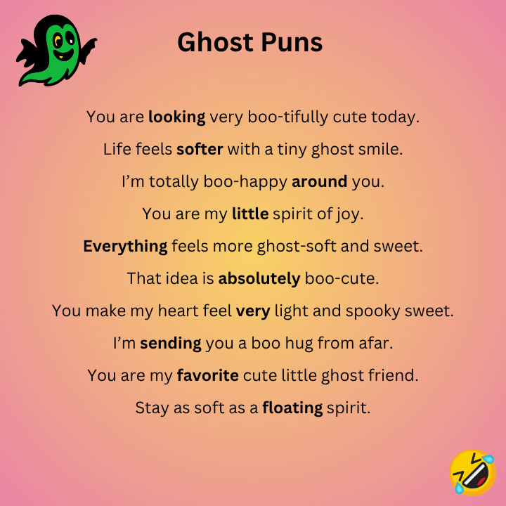Cute Ghost Puns