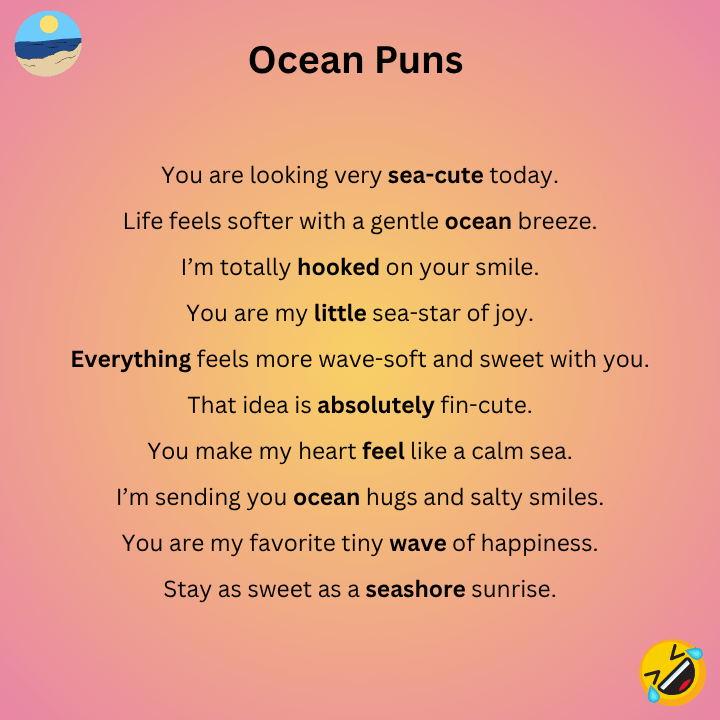 Cute Ocean Puns