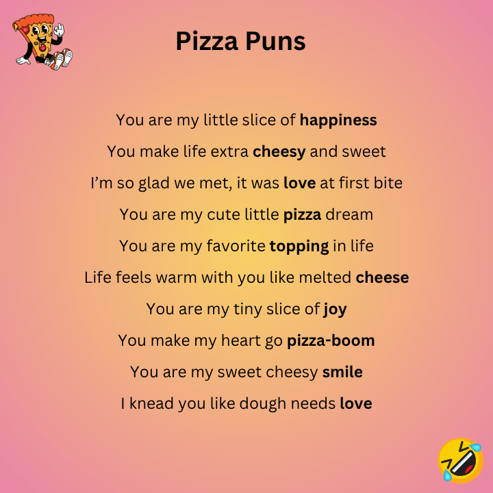 Cute Pizza Puns