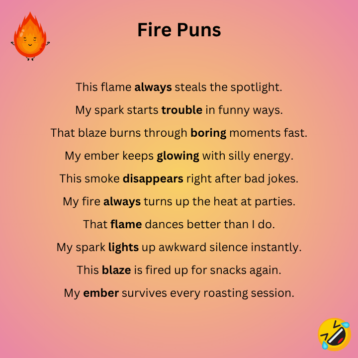 Funny Fire Puns
