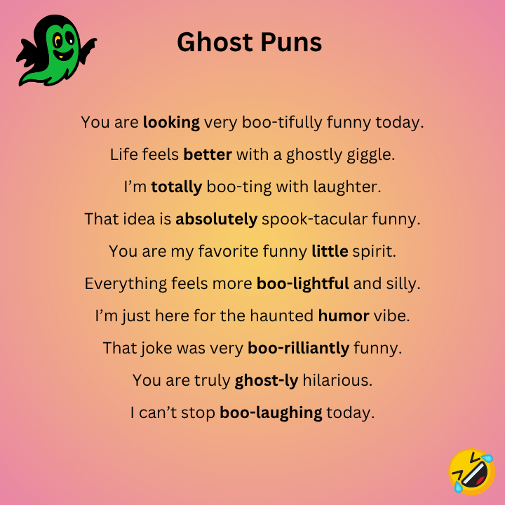 Funny Ghost Puns