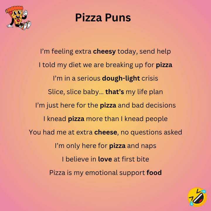 Funny Pizza Puns