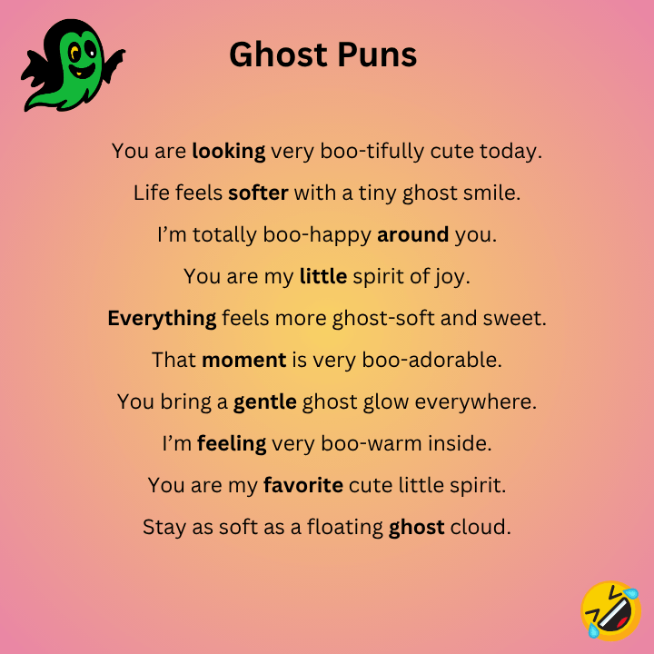 Ghost Puns Cute