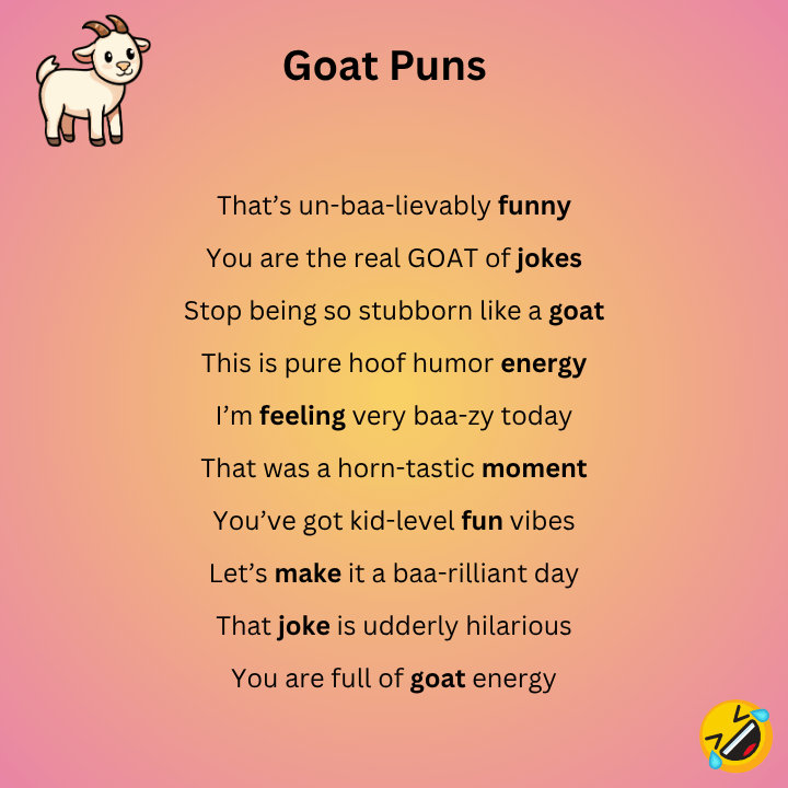 Goat Puns