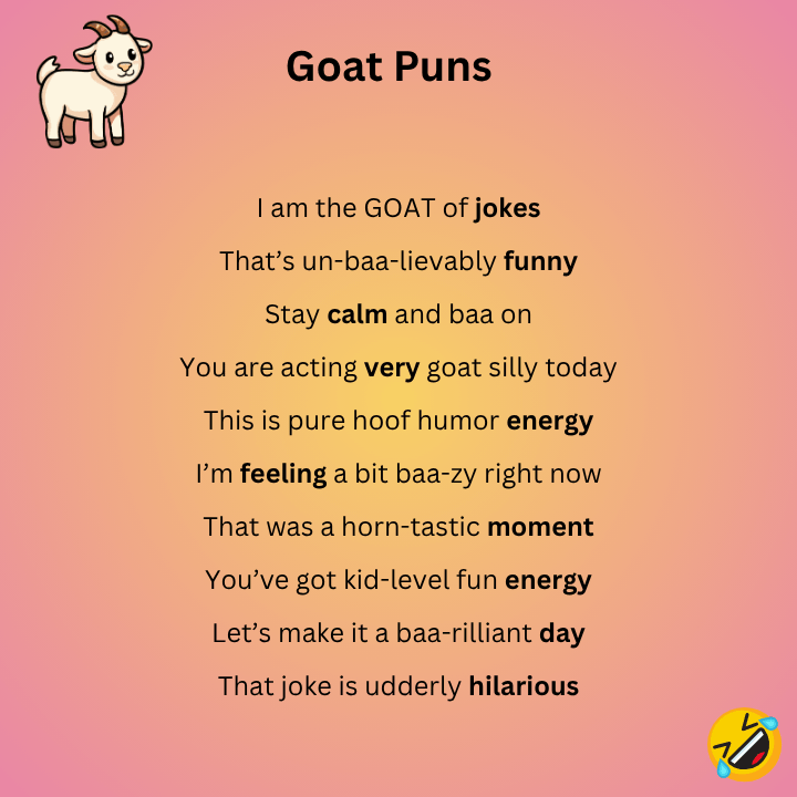 Goat Puns One Liners