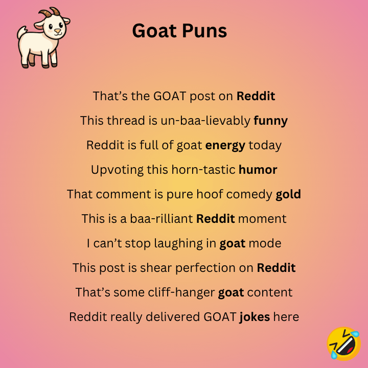 Goat Puns Reddit