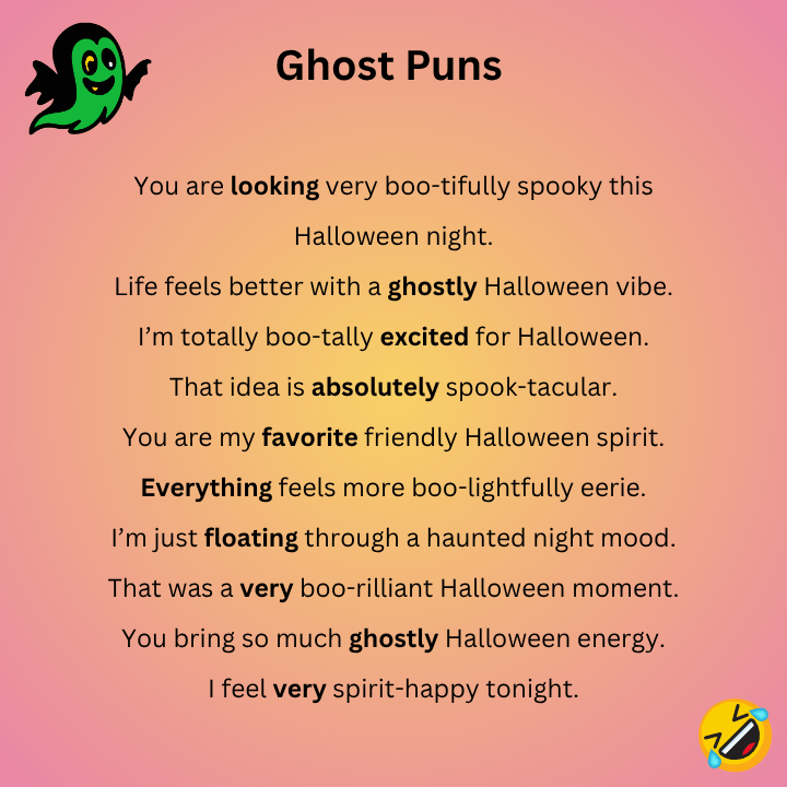 Halloween Ghost Puns