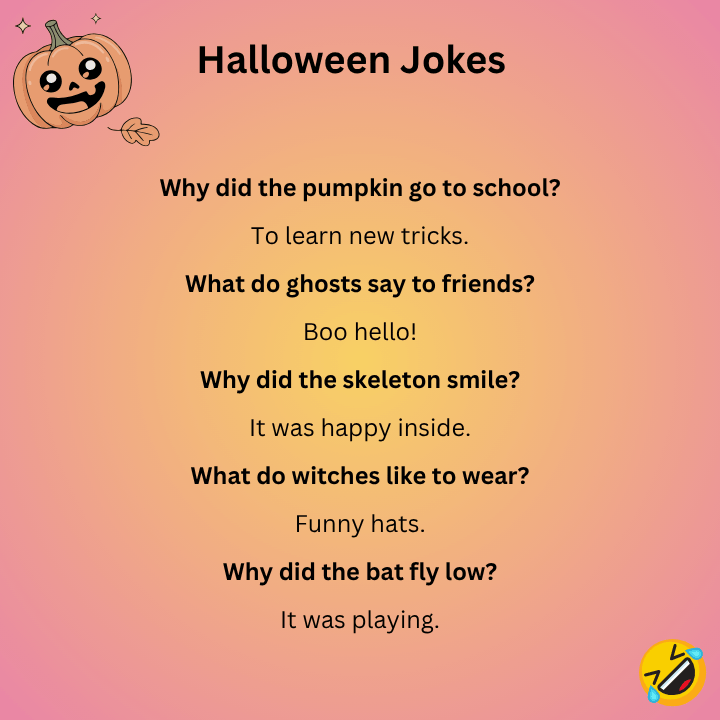 Halloween Jokes For Kindergartners