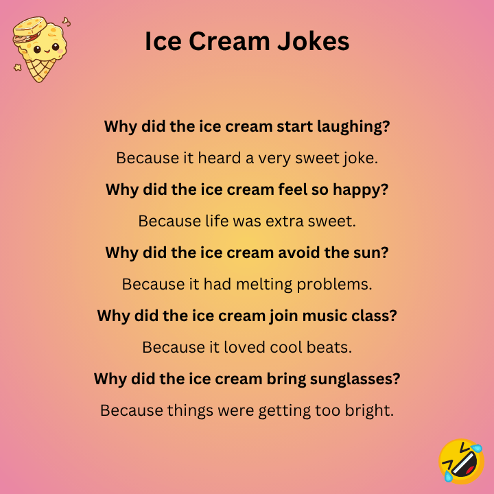 Ice Cream Jokes One Liners