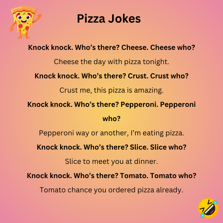 Knock Knock Pizza Jokes
