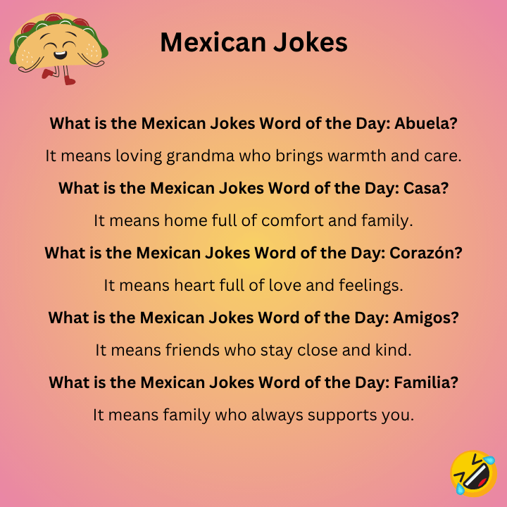 Mexican Jokes Word Of The Day