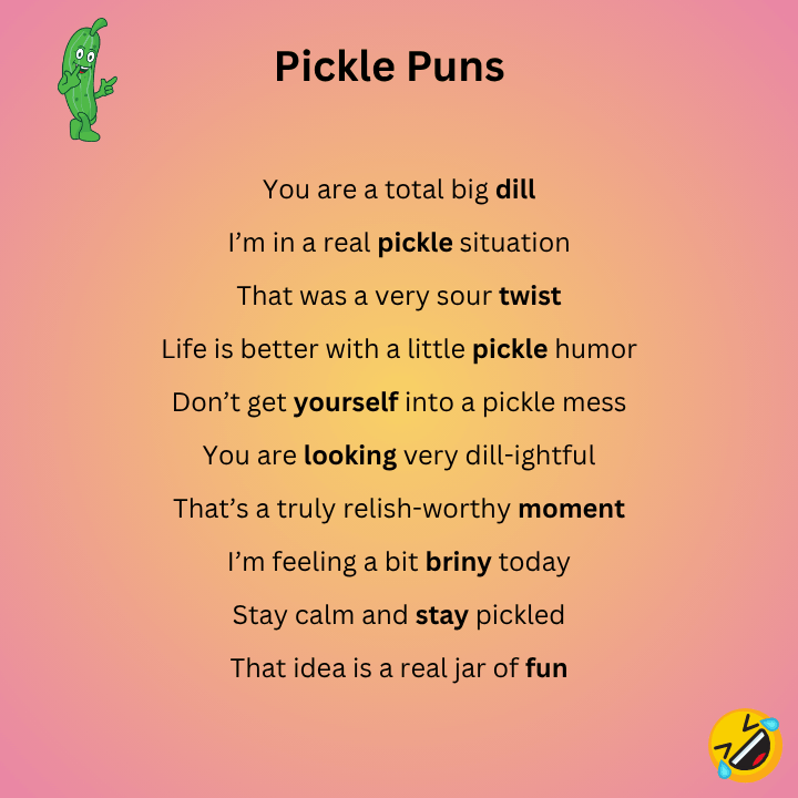 Pickle Puns One Liners