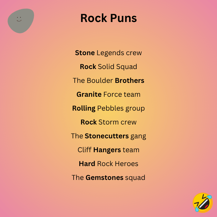 Rock Puns Names
