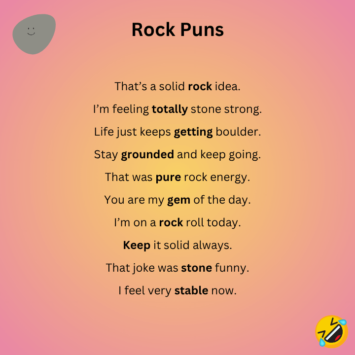 Short Rock Puns