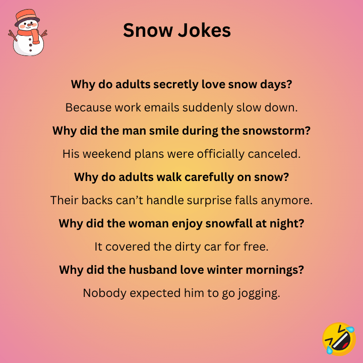 Snow Jokes For Adults