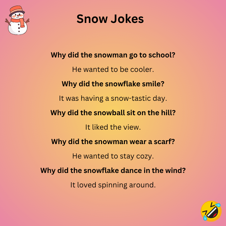 Snow Jokes For Kids