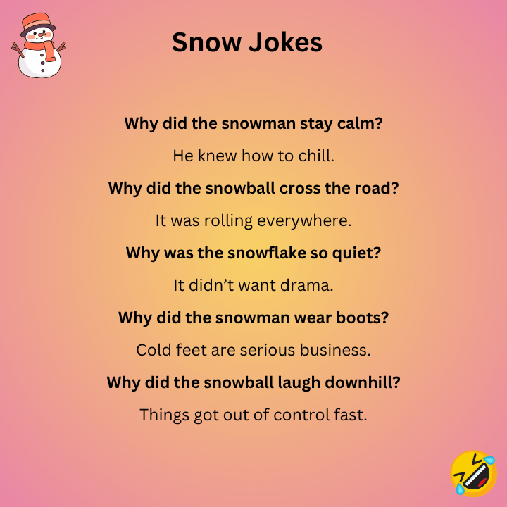 Snow Jokes One Liners