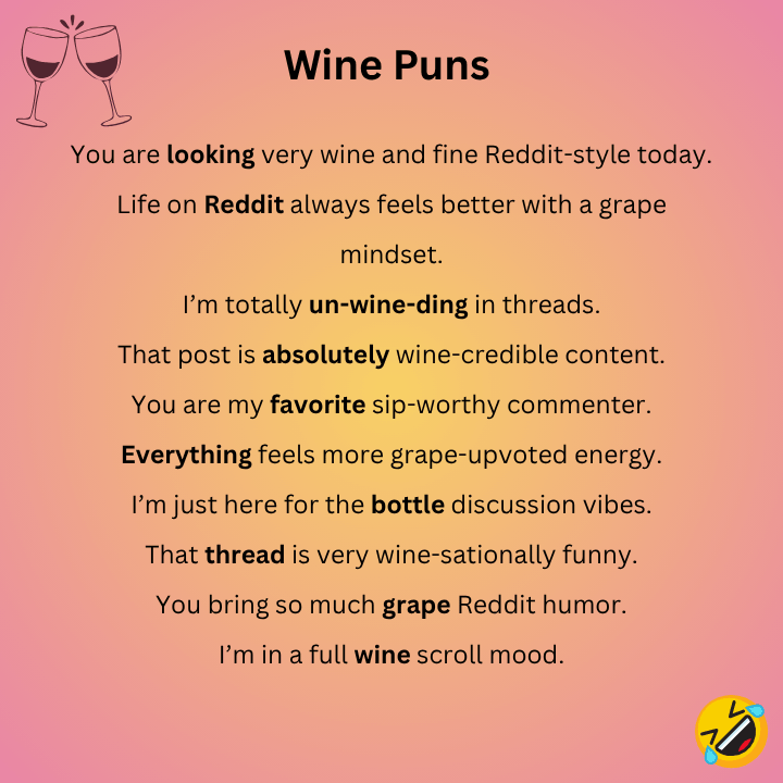 Wine Puns Reddit