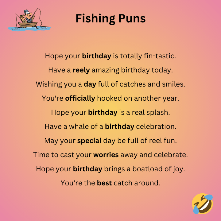Birthday Fishing Puns