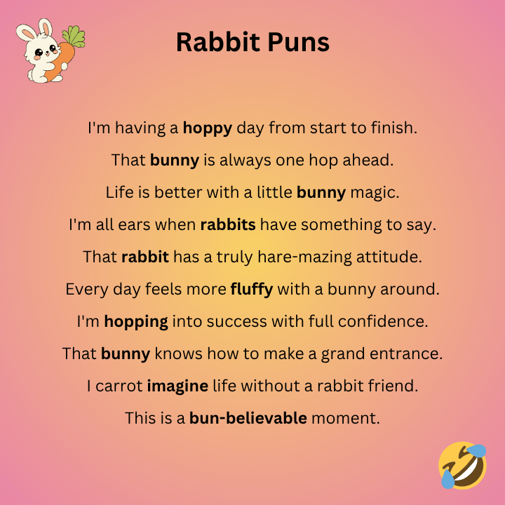 Rabbit Puns One Liners