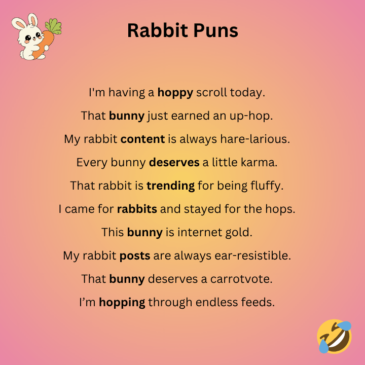 Rabbit Puns Reddit