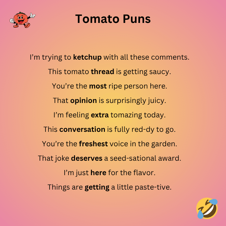 Tomato Puns Reddit